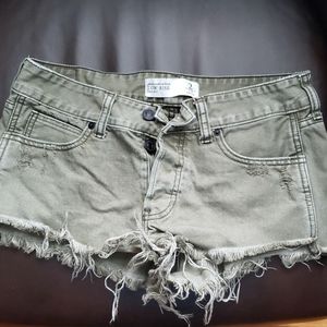 Abercrombie and Fitch Olive green shorts